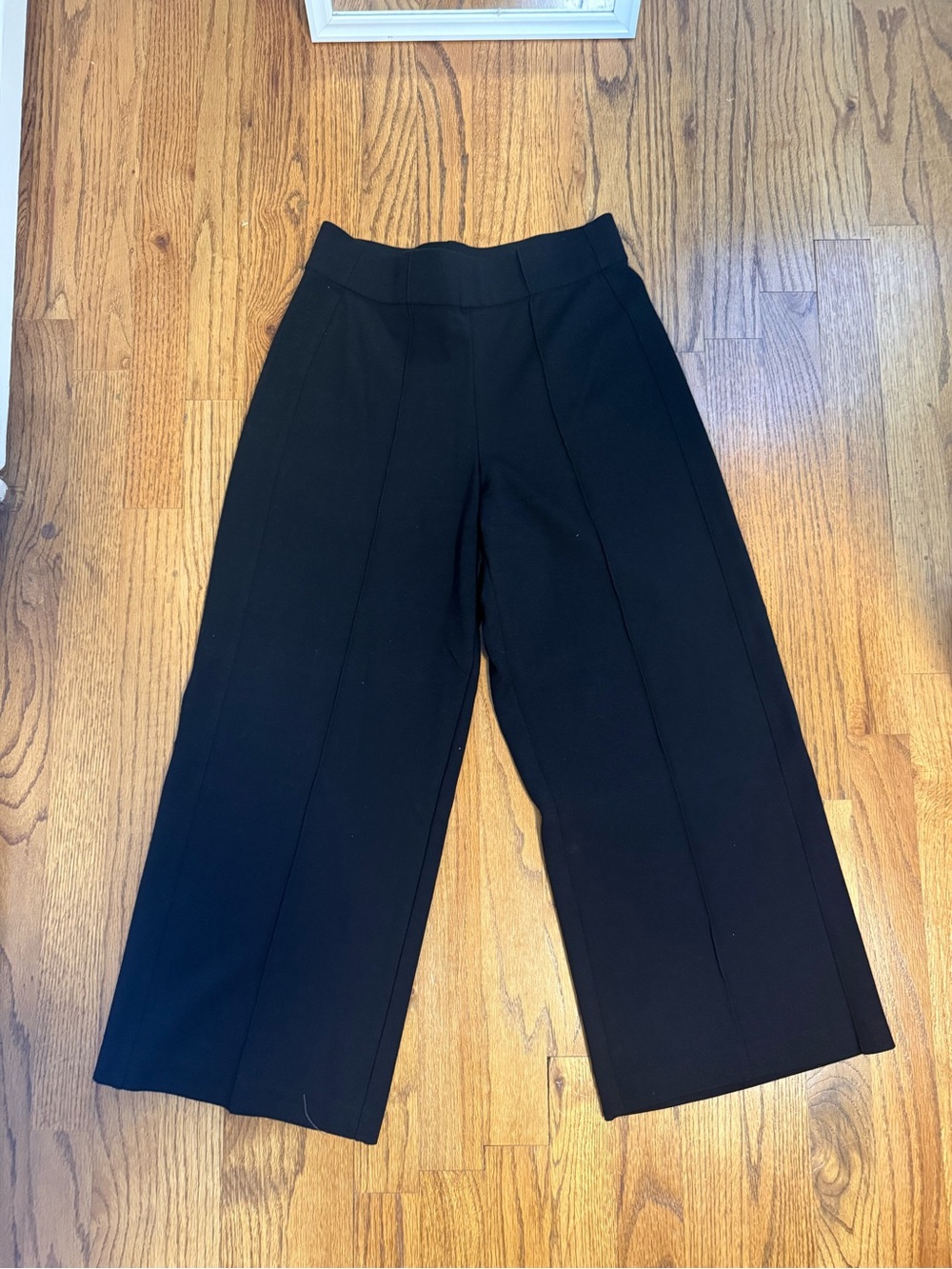 Jones New York Black Wide-Leg Cropped Pixie Dress Pants
